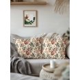 thumbnail image 3 of Waterproof Outdoor Throw Pillows with Inserts 18"x18" Set of 2, Fall Leaves Soft Decorative Pillowcases for Couch Bedroom, Farmhouse Beige Botanical Branch Pillow Covers for Sofa Living Room, 3 of 8