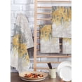 thumbnail image 2 of Yellow Grey Abstract Kitchen Dish Towels for Drying Dishes Set of 3, Gradient Geometric Graffiti Modern Art Waffle Weave Microfiber Hand Tea Bathroom Towels Quick Dry & Absorbent Towel 15.7x23.6, 2 of 7