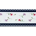 thumbnail image 1 of Dundee Deco Peel and Stick Self Adhesive Wallpaper Border - Floral Pink, Purple Flowers on Stems, 33 ft x 2 in, 1 of 4