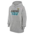 thumbnail image 2 of Women's G-III 4Her by Carl Banks  Heather Gray Jacksonville Jaguars Graphic Fleece Pullover Hoodie, 2 of 3