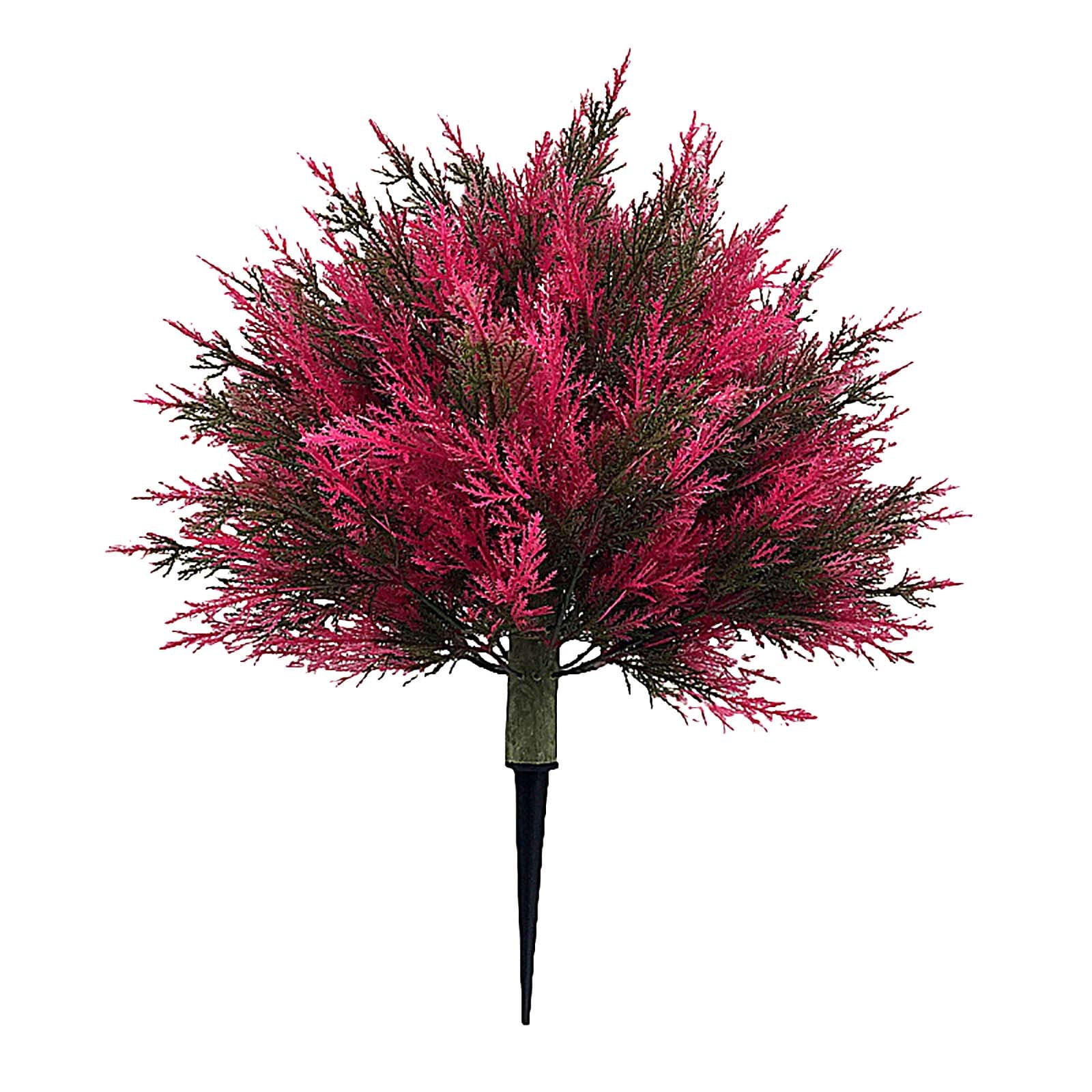 Artificial Autumn Plant Balls Simulation Cedar Trees, Plastic Tree Planting Gift Decoration, Fall Fake Bushes for Yard Patio Outdoor Garden Potted Plant Decoration