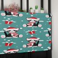 thumbnail image 6 of Cute Cat Christmas Hat Christmas Kitchen Curtain Valance, Window Curtain Valance Rod Pocket, 1 Panel Short Valances Window Treatment for Living Room Bedroom Bathroom Cafe Xmas Decor (54x18 Snow Blue), 6 of 6