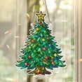 thumbnail image 2 of Lotusprinthandmade Christmas Tree Custom Shape Broken Glass Hologram Ornament 6in, Christmas Tree Artwork Ornament, 2 of 4