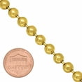 thumbnail image 2 of 6.5mm 14k Yellow Gold Plated Military Ball Chain Necklace, 24 inches, 2 of 7
