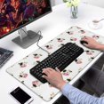 thumbnail image 2 of Long Mouse Pads for Desk,White Cow Head Pattern Desk Mats on Top Of Desks, Desk Mouse Pad Extra Large with 3mm Non-Slip Base and Stitched Edge for Gaming,Office,Work,Home 31.5"x15.7", 2 of 6