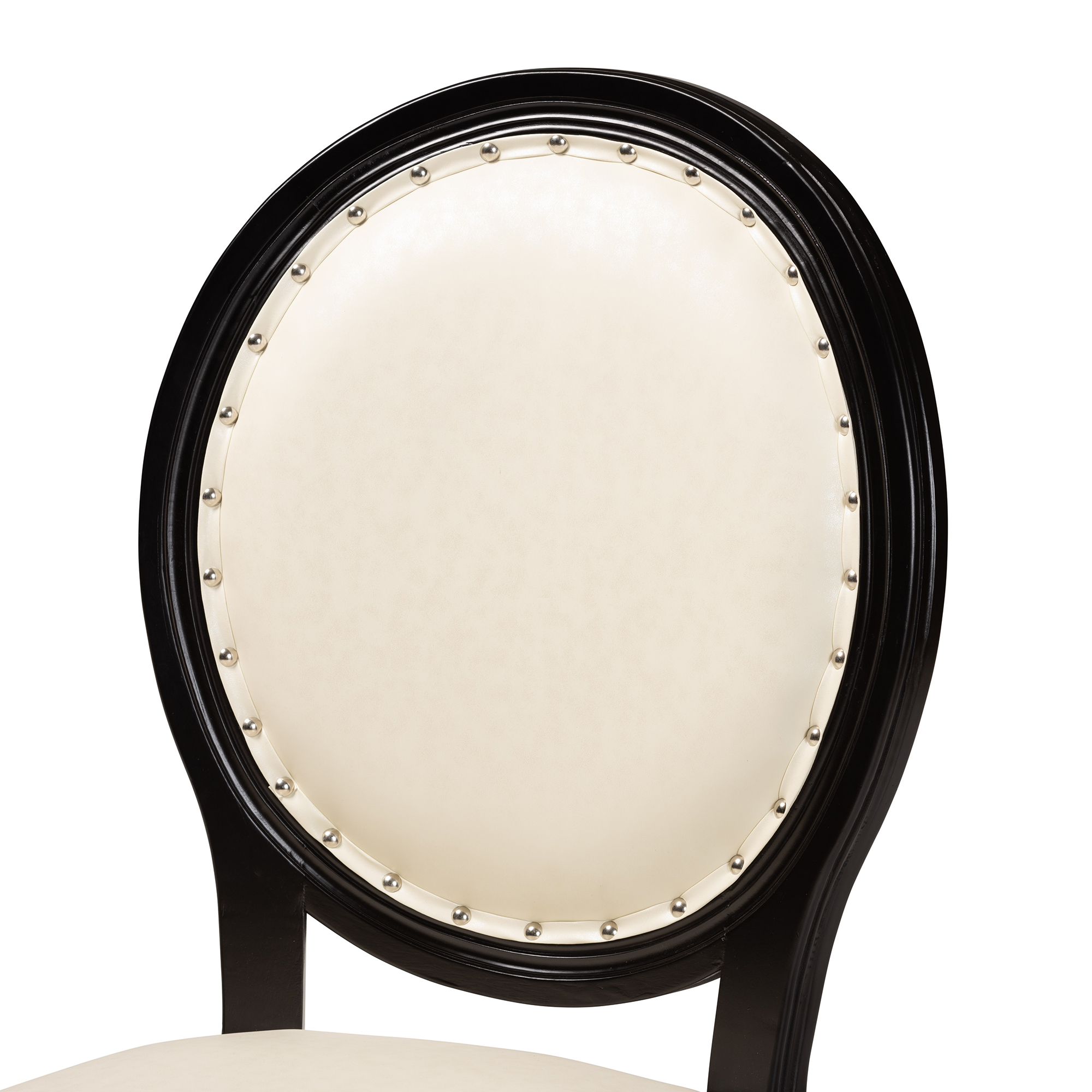 Baxton Studio Louis Dining Chair, Set of 2, Beige