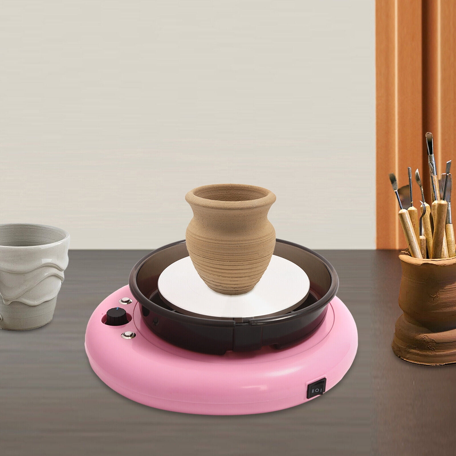 Mini Pottery Wheel for Kids Beginners, 60W Ceramic Wheel Machine