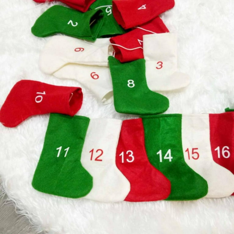 Advent Calendar Christmas Countdown Calendar Socks 24Pcs Different Cute  Socks for Kids - Walmart.com