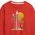 thumbnail image 3 of Nightmare Before Christmas - Ghost Dog Beach Surfer - Toddler And Youth Long Sleeve Graphic T-Shirt, 3 of 5