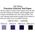 thumbnail image 3 of Restaurant Sanitizer Chlorine Test Paper, 10-200 ppm [Vial of 100 Paper Strips], 3 of 3