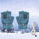thumbnail image 2 of Guantes calefactables USB, mitones de invierno, batería de 10 horas, diseño antideslizante, para esquiar, viajar, oficina, forro polar, media mano, recargables por USB, equipamiento deportivo, 2 of 8