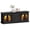 Black, variant on Lacoo 63'' Vintage-Style TV Stand for TVs Up to 70'' with LED Lights and Outlets, Entertainment Center with Storage Cabinets and Drawers for Living Room, Dark Walnut