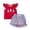 L8-Red, variant on CAUYDY Toddler Baby Girl Outfits Cute Print Short Sleeve T-Shirt Tops and Pants Clothes Sets Independence Day Gift for Newborn Girls (Sizes 6-12 Months,Red)