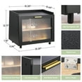 thumbnail image 3 of M optimized Double Layer Large Bread Box for Kitchen Counter, Large Capacity Bread Storage Container Farmhouse Bread Box with Window Bread Holder, 15.35"x 9.84"x 12.71", 3 of 8