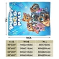 thumbnail image 5 of Cartoon Puppy Dog Pals Soft Micro Fleece Blanket Cozy Blanket Thick Warm Plush Throw Bedding Room Decor Flannel Blankets For Bed Sofa 60"X50", 5 of 8