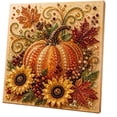 thumbnail image 7 of Autumn Pearl Painting Kit, 3D Pearl Diamond Painting Kit, DIY Pearl Art Craft for Adults, Thanksgiving Harvest Home Wall Decor, Handmade Seasonal Gift，Autumn Birdhouse Decor, 7 of 7