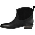 thumbnail image 3 of JOURNEE SIGNATURE Womens Black Pull Tab Western Braided Comfort Carmela Almond Toe Block Heel Slip On Leather Booties 8.5 M, 3 of 6