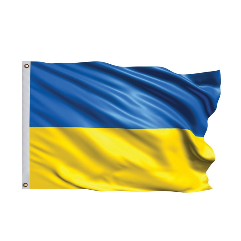 Flag Ukrainien - Flag National Volant Aux Couleurs Vives Avec