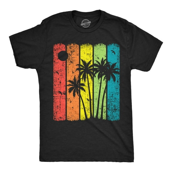 Mens Funny T Shirts Palm Trees Sarcastic Vacation Graphic Novelty Tee for Men Graphic Tees