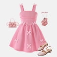 thumbnail image 2 of Gubotare Girls Sundress Toddler Kids Girls Butterfly Dress Sparkle Sequins Tulle Wedding Birthday Dresses 5T 6T (Pink,5-6 Years), 2 of 6