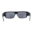 thumbnail image 4 of Locs Oversize Squared Rectangle Spider Web Arm Hardcore Cholo Sunglasses White Web, 4 of 4