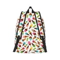 thumbnail image 2 of Rateoe Ice Cream Popsicles Pattern Canvas College Laptop Backpack,Travel Daypack,Durable Rucksack Travel Notebook Bag School Backpack Book Bag for Men Women-Medium, 2 of 7