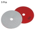 thumbnail image 3 of Unique Bargains 5 Pack 5-Inch Grit 500 Diamond Polishing Pads Wet/Dry for Stone Concrete Marble Quartz, 3 of 6