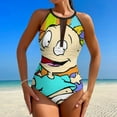 thumbnail image 2 of Rugrats One-Piece Swimwear Sexy Mesh Monokini Swimsuit with Detachable Padding Bathing Suit Swimdress M, 2 of 7