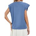 thumbnail image 5 of Hibeli Women's Crew Neck Cap Sleeve Summer Tank Top, 5 of 7