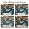 thumbnail image 7 of ODIKA 9'x12' Washable Area Rug Classic Maritime Navigation Star Compass Vintage Seafaring Motif for Dining Room, Basement, Large Office, Non-Slip Chair-Friendly, 7 of 7