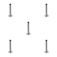 thumbnail image 3 of Kearding Tope de puerta de acero inoxidable moderno para cualquier habitación Tope de puerta de baño portátil plateado 15cm 1 Type2 NO2, 3 of 6
