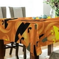 thumbnail image 3 of 54"x54" Halloween Pumpkin Tablecloth Waterproof Washable Polyester Square Table Cover Durable Tablecloth for Kitchen Dining Table Party Decor, 3 of 7