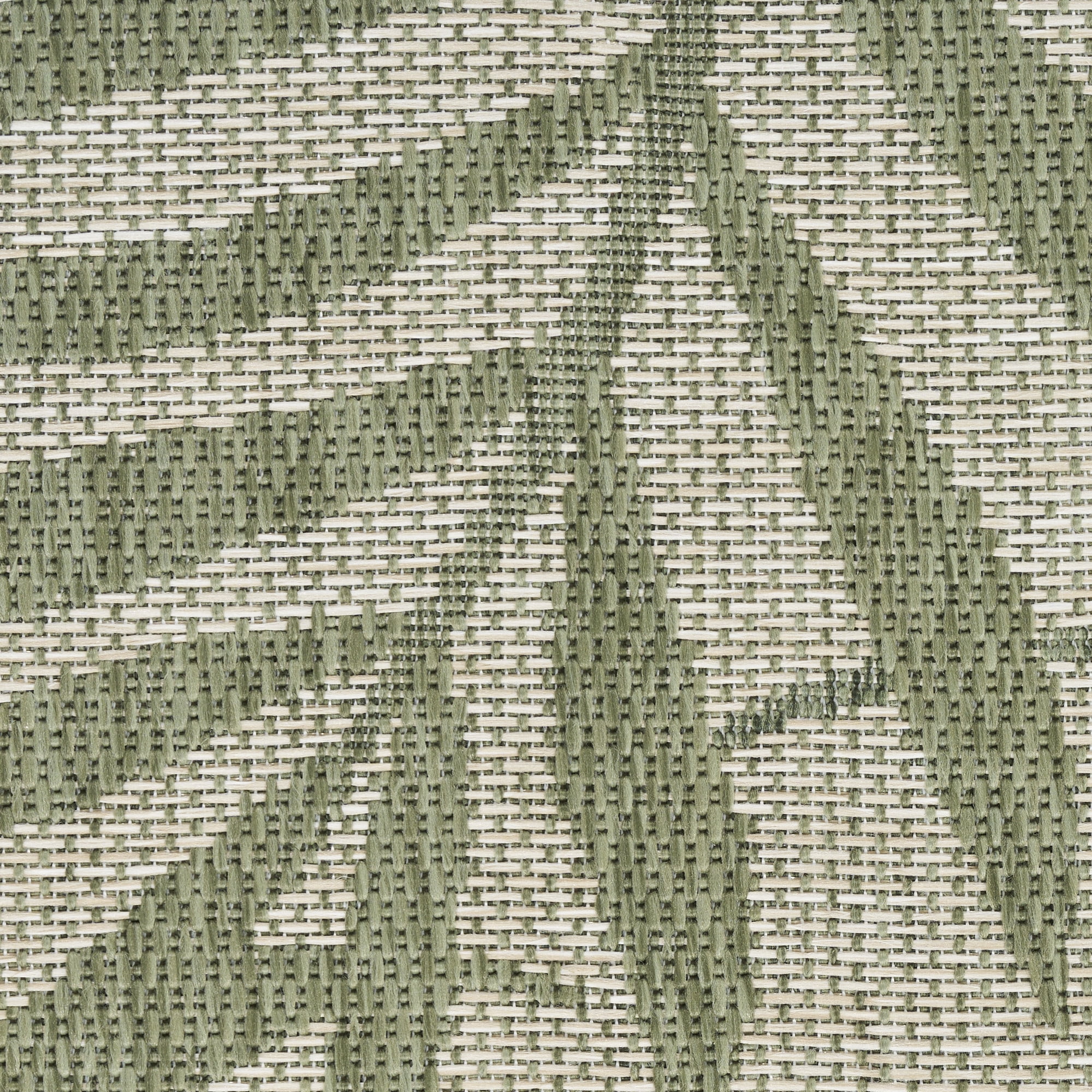 Nourison Garden Oasis Indoor/Outdoor Ivory Green 5' x 7' Area Rug (5x7)