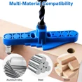 thumbnail image 6 of Self Centering Pocket Hole Jig 6/8/10mm Woodworking Doweling Drill Guide Locator, 6 of 9