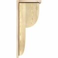 thumbnail image 3 of 8"W x 12"D x 28"H Crestline Rough Sawn Corbel w/Backplate, Douglas Fir, 3 of 9
