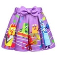 thumbnail image 4 of Girls Numberblock Tv Anime Cartoon Graphics Printed Costume Short Dress T-Shirt Bag 3 Pcs Outfit Summer Tutu Dance Pleated Skirt Tees Sets Casual Tops Princess Party Clothes Kids Cosplay Gifts 2-9, 4 of 4