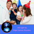 thumbnail image 2 of Pulseras Fidget Spinner con iluminación LED, paquete de 25 unidades para niños, 2 of 6