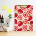 thumbnail image 6 of 12.5"x9" Red Strawberry Clipboards, Standard A4 Letter Size Nursing Clipboard with Low Profile Metal Clip Decorative Clip Board for Office Supplies,Gold, 6 of 7