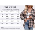 thumbnail image 6 of MOSHU Flannel Shirts for Women Casual Plaid Womens Tops Long Sleeve Button Down Shirts Curved Hem Blouses, 6 of 6