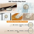 thumbnail image 4 of MOOSOO Electric Spin Mop and Bucket Set for Floors, One-Click Self-Cleaning and Drying, Adjustable Handle with Microfiber Pads, 4 of 9