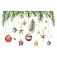 thumbnail image 1 of Feltree Christmas Star Hanging Lamp Tree Toilet Stickers for Bathroom and Home Decor, 11x8 Inch Festive Holiday Adhesive, Easy to Apply Waterproof Sticker, 1 of 6