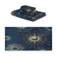 thumbnail image 2 of 3 Piece Bath Towels Set Bath Towel, Hand Towel and Face Towel for Bathroom, Gym, Hotel Mysterious Celestial Pattern, 2 of 8