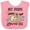 Pink and White, variant on Inktastic My Pops Loves Me with Sloth and Hearts Boys or Girls Baby Bib