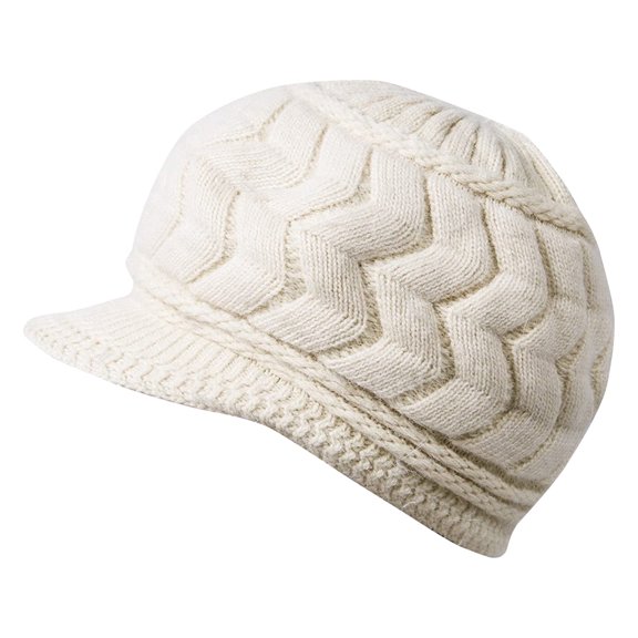 OJSFQUFP Womens Winter Hat Warm Knitted Slouchy Wool Hats Cap with Visor