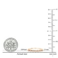 thumbnail image 3 of Dazzlingrock Collection Round Morganite Bridal 7 Stones Stackable Wedding Band for Women (Color Pink, Clarity Moderately Included) in 10K Rose Gold, Size 10, 3 of 4
