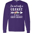 thumbnail image 3 of Inktastic I'm Not Only a Granny I'm a Great Granny with Flowers Long Sleeve T-Shirt, 3 of 5