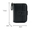 thumbnail image 2 of Vintage Fashion PU Leather Credit Card Clutch Coin Purse Multi Layer Bank Card Case Folding Card Holder Small Card Bag Short Buckle Wallet Card Organizer BROWN, 2 of 8