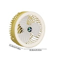 thumbnail image 3 of Rechargeable Camping Fan with LED Light - Portable USB Desk Fan for Tent, Home & Outdoor Use, 3 of 8