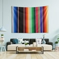 thumbnail image 4 of Coolnut Mexican Serape Blanket Stripes1 Tapestry Aesthetic Tapestry Wall Hanging 60" x 51" Inches Home Decor Gifts, 4 of 6