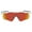 Polished White/Orange, variant on Oakley sunglasses OO9208 Radar EV Path (44) polished black with prizm golf lenses, 138mm